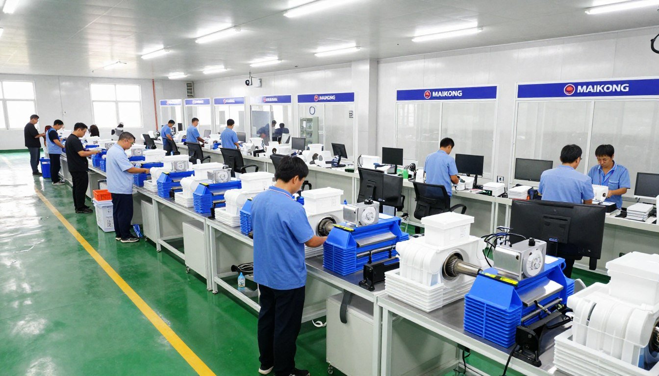 MAIKONG manufacturing facility in GD, SZ showing quality control processes MAIKONG manufacturing facility in GD, SZ showing quality control processes