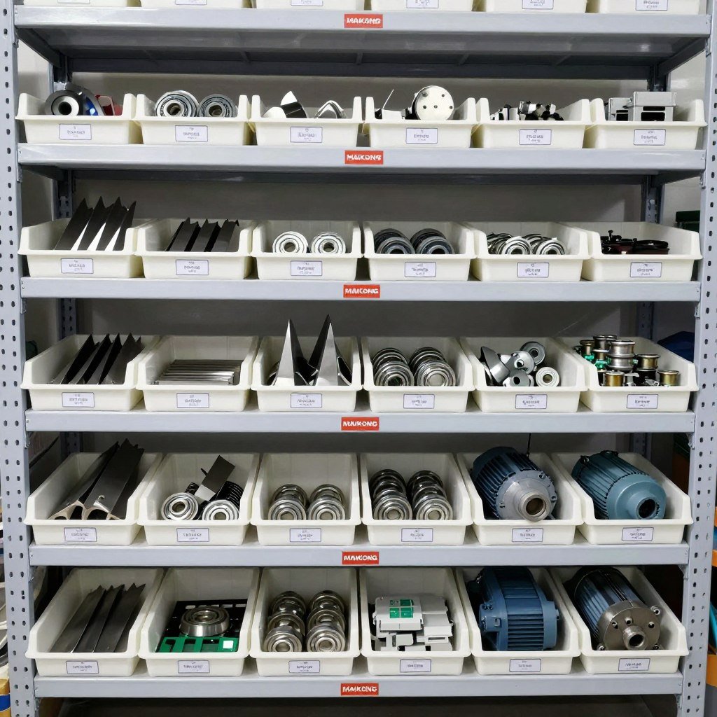 MAIKONG plastic shredder parts inventory for rapid replacement