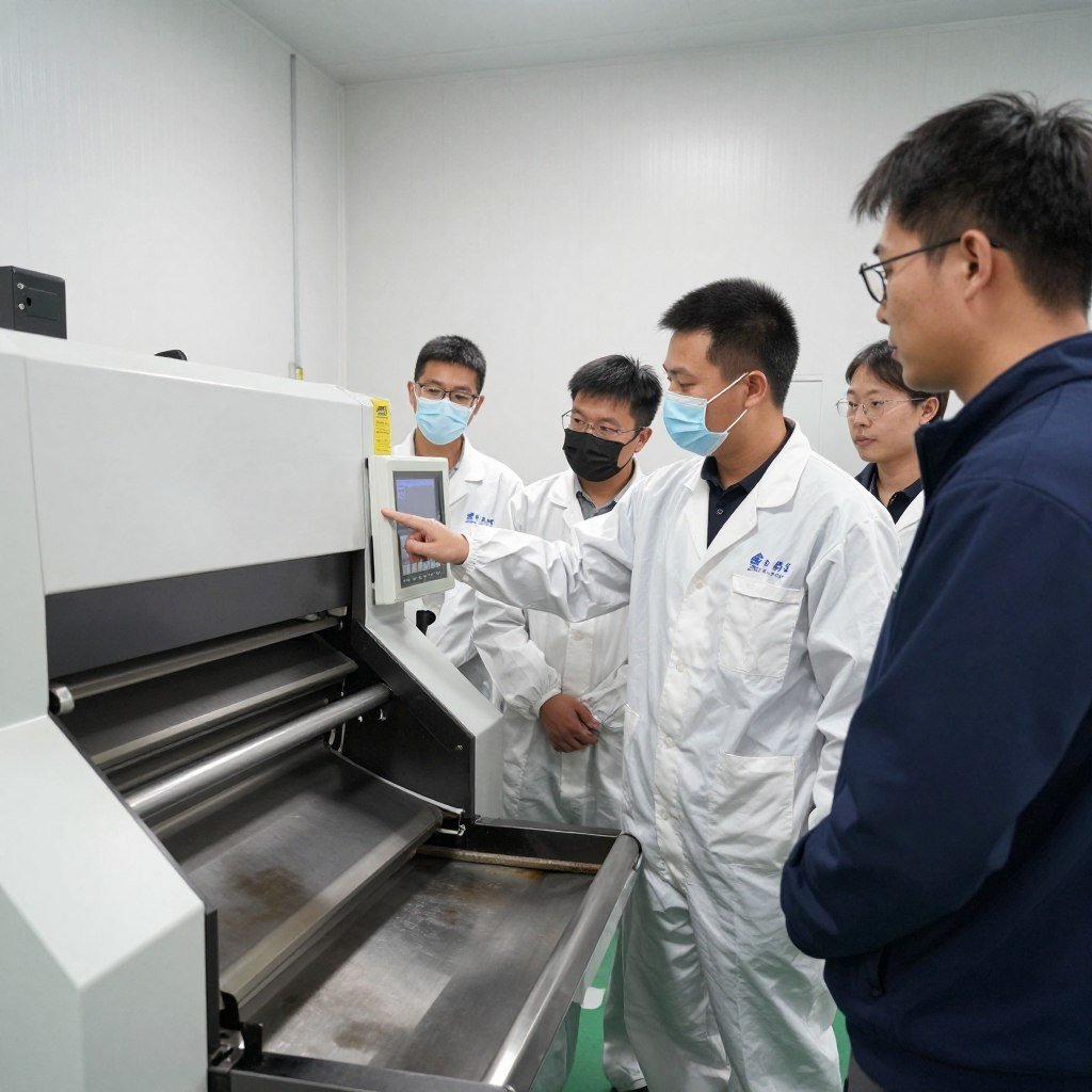 Basic operator training session for industrial shredder operation