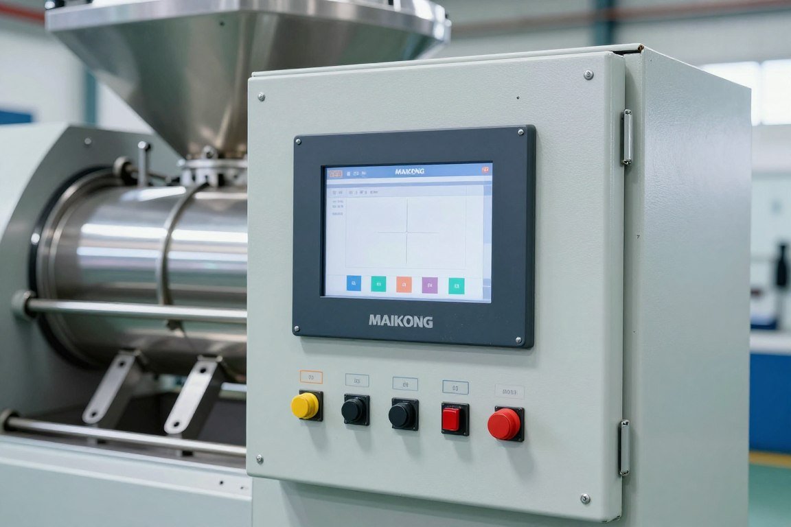 MAIKONG plastic shredder control panel with advanced safety features MAIKONG plastic shredder control panel with advanced safety features