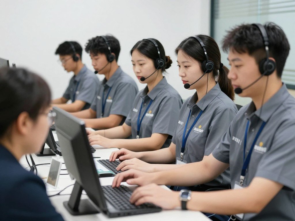 MAIKONG technical support team assisting with plastic shredder installation