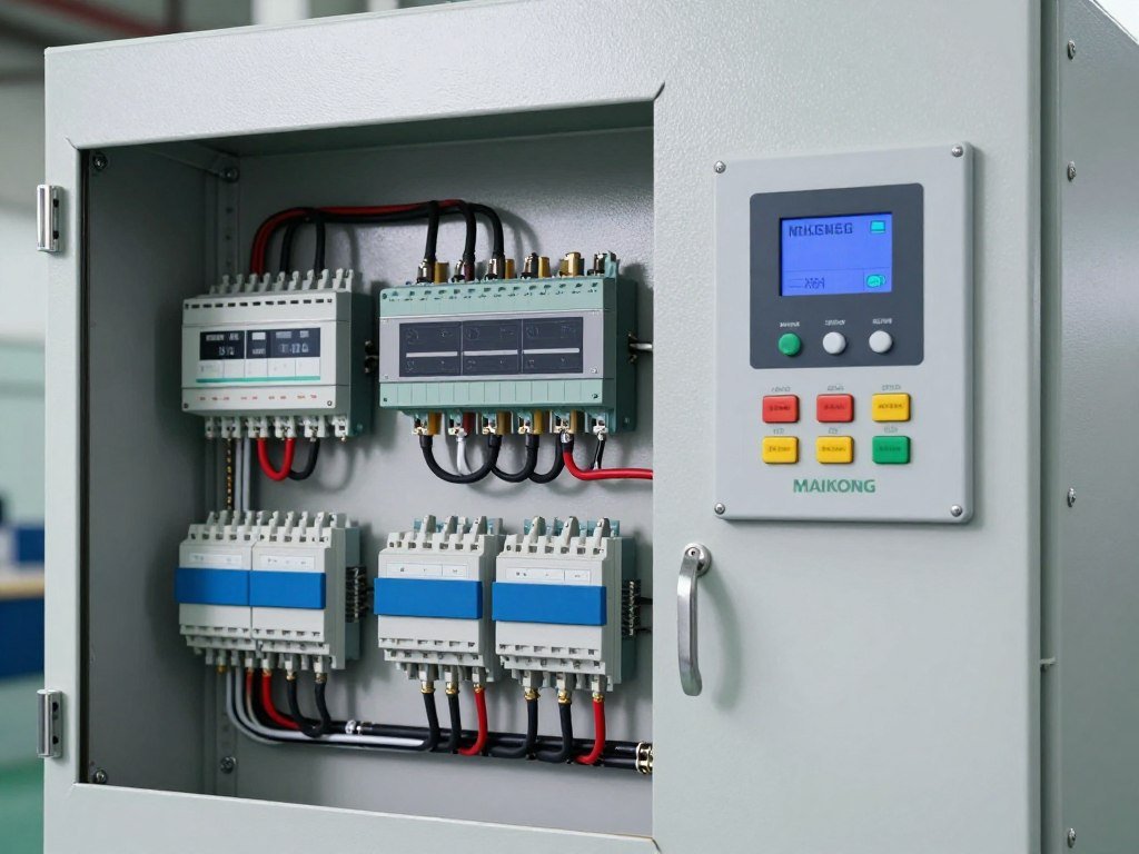 Premium electrical control panel in MAIKONG industrial shredder Premium electrical control panel in MAIKONG industrial shredder