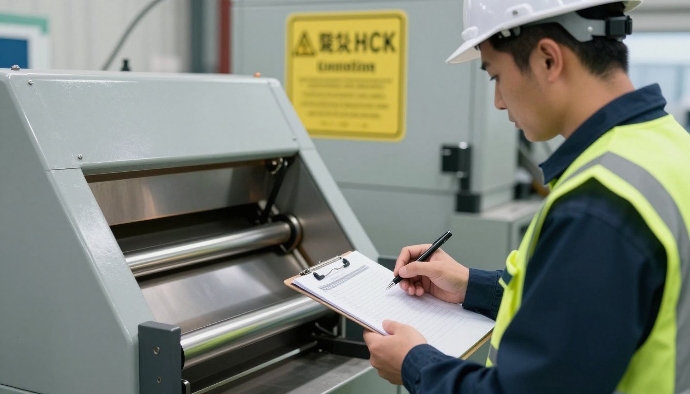 Risk assessment being conducted for industrial shredder operation