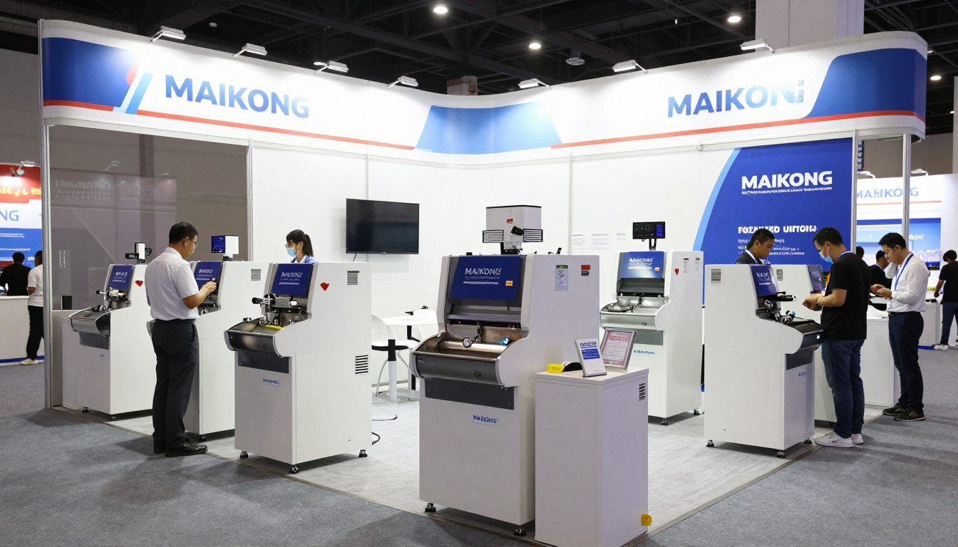 MAIKONG plastic shredders displayed at a Philippine waste management exhibition