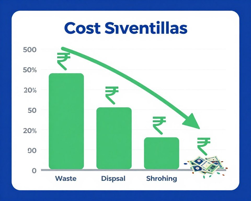 Cost savings calculator showing plastic drum shredding ROI benefits Cost savings calculator showing plastic drum shredding ROI benefits