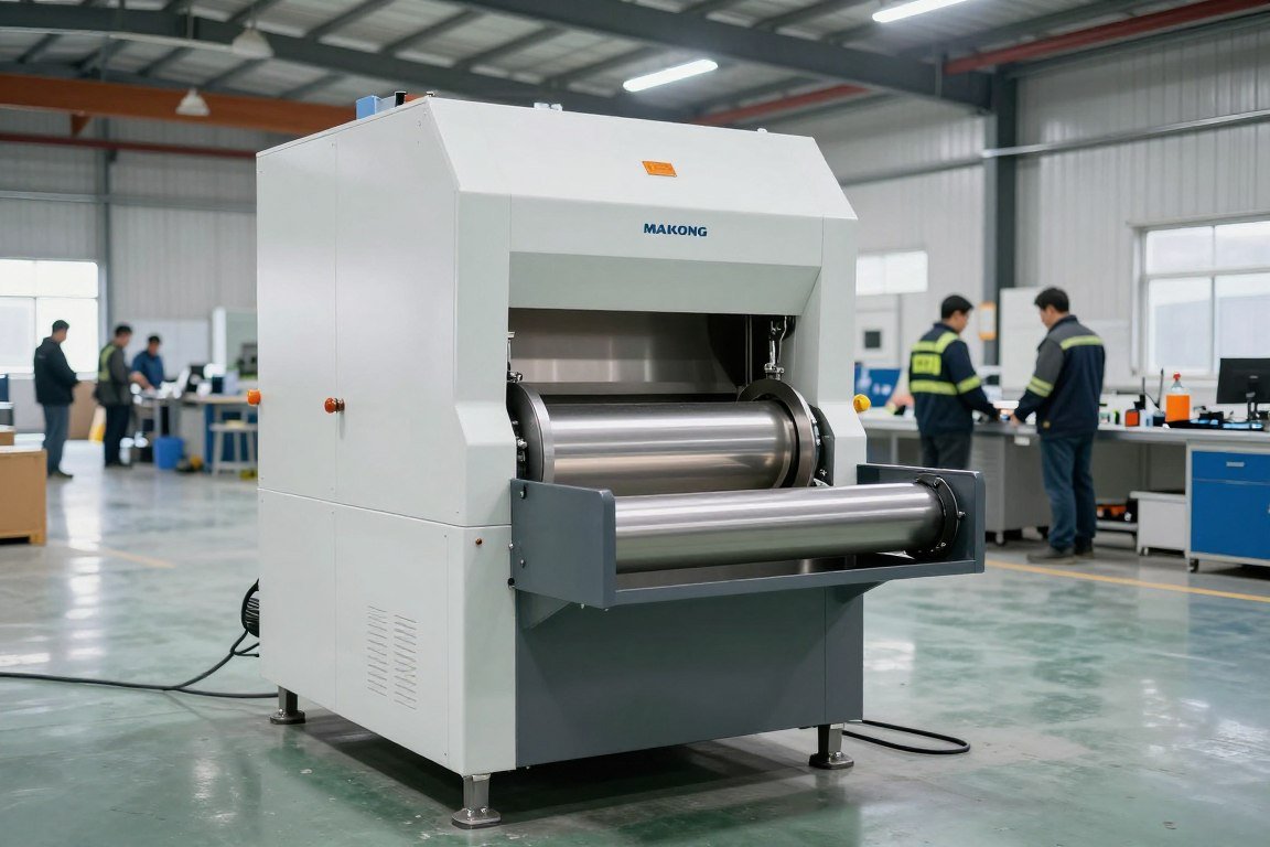 MAIKONG plastic shredder operating quietly in indoor facility workshop MAIKONG plastic shredder operating quietly in indoor facility workshop