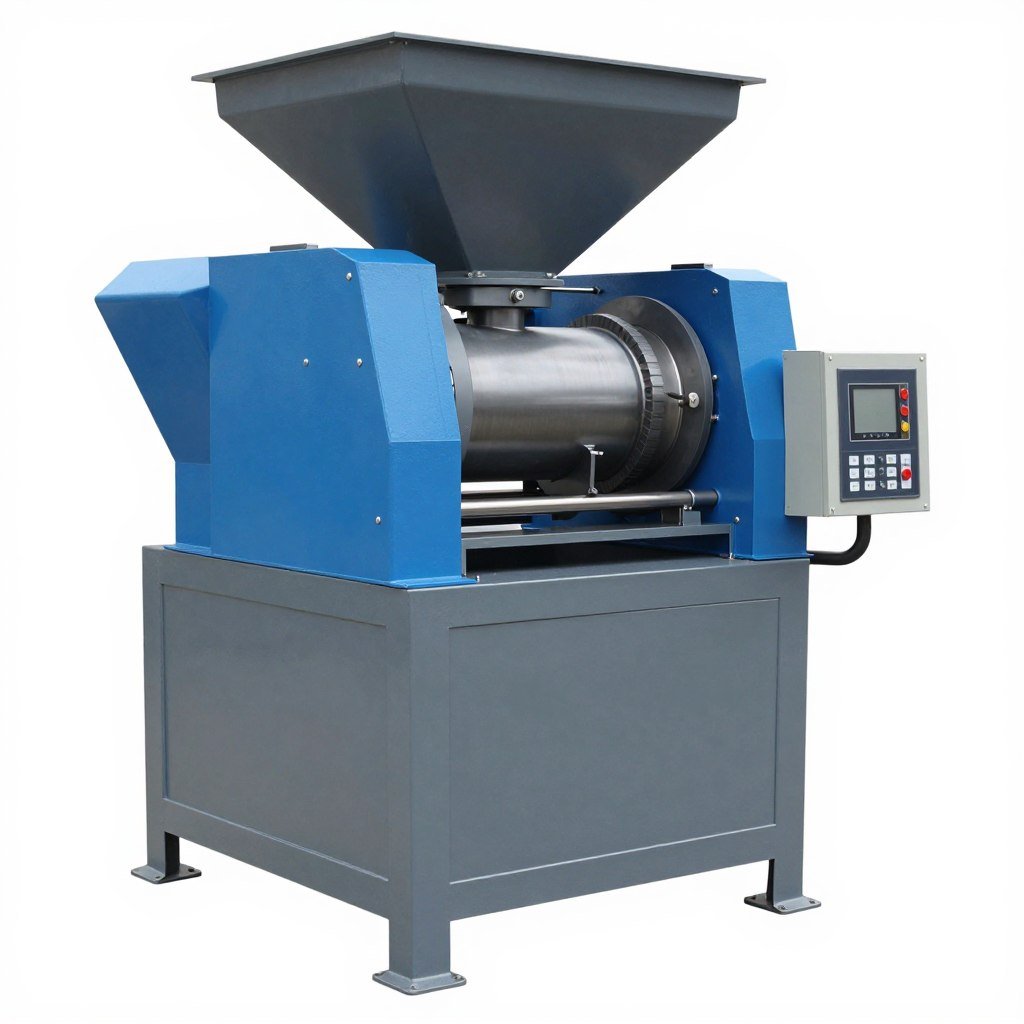 Single shaft plastic shredder machine with hopper and control panel Single shaft plastic shredder machine with hopper and control panel