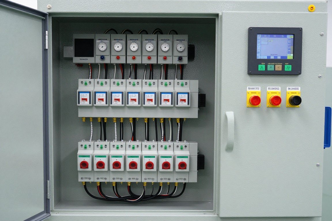 Electrical control panel for MAIKONG plastic shredder installation Electrical control panel for MAIKONG plastic shredder installation