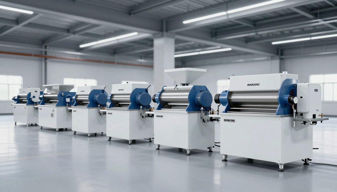 MAIKONG complete product line of plastic shredders in factory setting MAIKONG complete product line of plastic shredders in factory setting