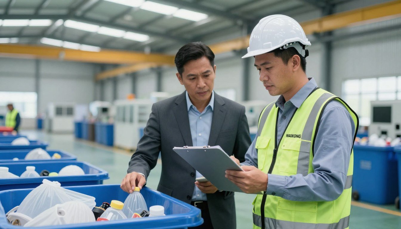 MAIKONG engineer conducting site assessment at Philippine manufacturing facility