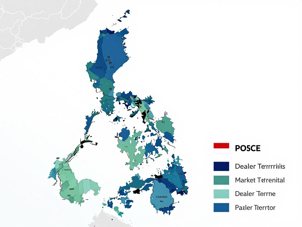 Map of Philippines showing MAIKONG dealer territories Map of Philippines showing MAIKONG dealer territories