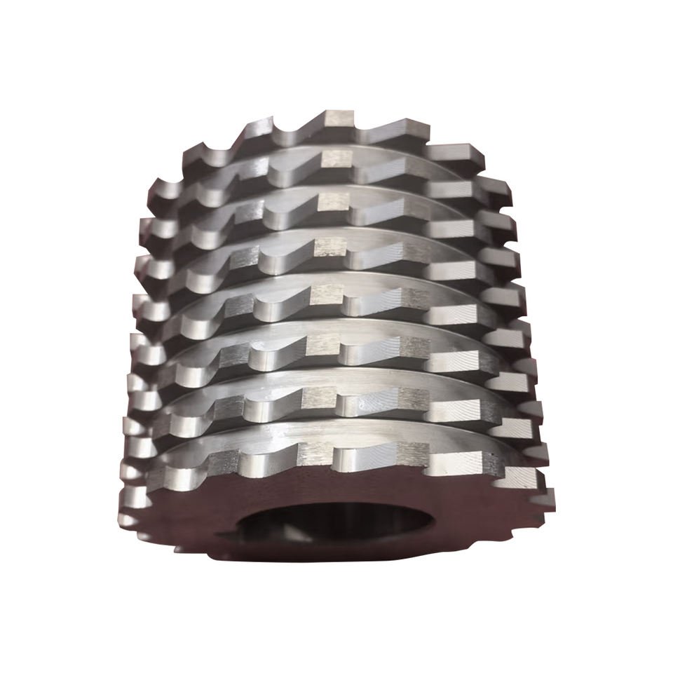 Diagram showing torque application in a plastic shredder with rotating blades