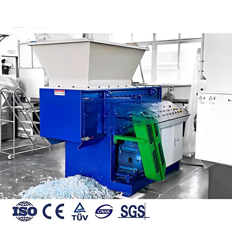 Plastic Shredder Solutions: Transforming Agricultural Waste Management in Philippine Banana and Pineapple Plantations 11 Industrial plastic shredder processing agricultural waste in Philippine banana plantation